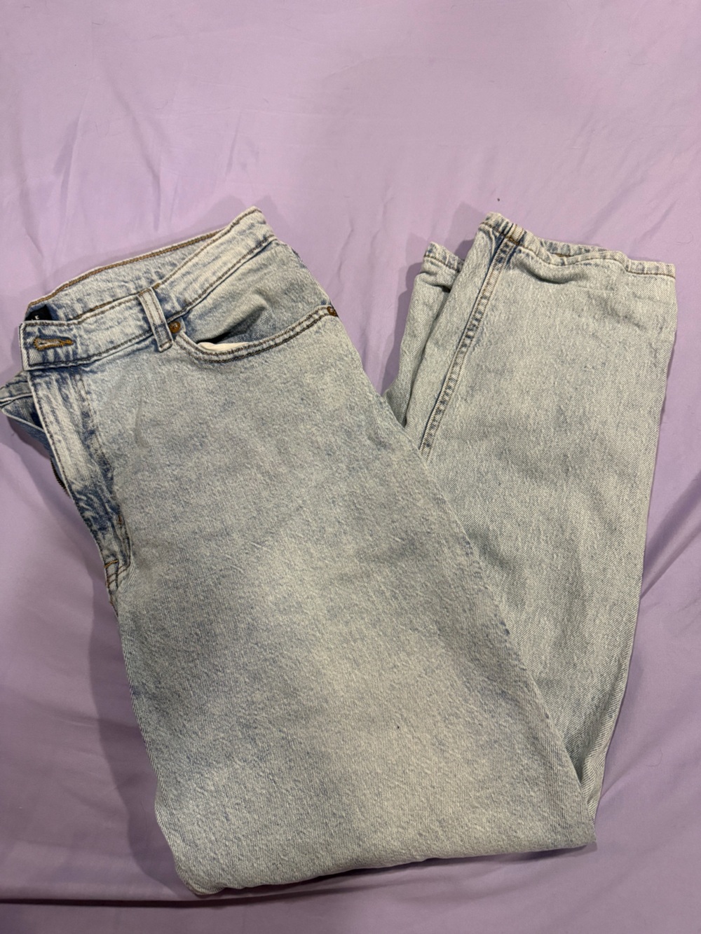 Aeropostale Light Blue Relaxed Mom Jeans